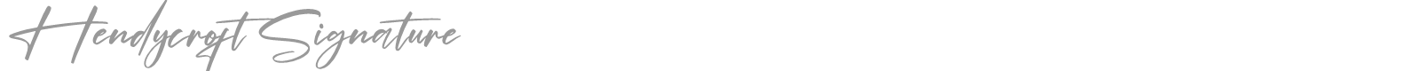Hendycroft Signature font preview
